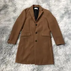 アズールバイマウジー　チェスターコート　キャメル　厚手　裏地　キャメル　S