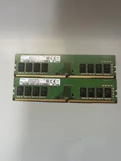 SAMSUNG 8GB 1Rx8 PC4-2400T-UA2-11 2枚セット