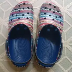 Crocs 幾何学模様 サイズM7/W9 25cm 数回使用美品
