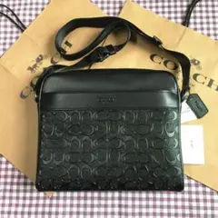 ＜COACH＞コーチバッグ ショルダーバッグ F28455 ブラックメンズバッグ