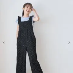 coca シボシャーリングフリルオールインワン キッズ ドット