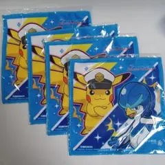 ポケットモンスター　ポケモン　ミニタオル サッポロ一番　4枚　未使用　未開封