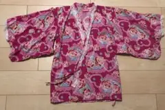 浴衣 女の子 甚平 160 薔薇柄 帯付き