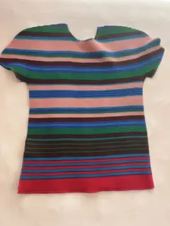 me Issey Miyake ストライプ 半袖Tシャツ