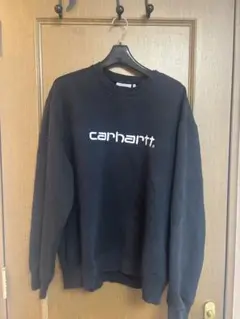 【超美品】carhartt カーハート　ブラック トレーナー