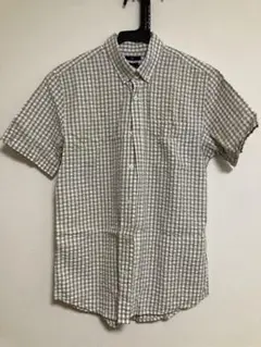 GAP 半袖チェックシャツ S スリム