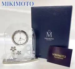 MIKIMOTO ミキモト　置き時計　パール　ミニサイズ　時計　シルバーカラー