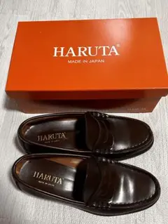 HARUTA ブラウン 本革ローファー906 26.0cm