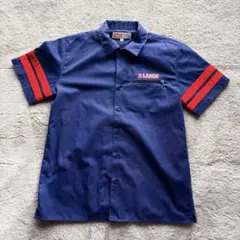 【USED】XLARGE 半袖ワークシャツ　Sサイズ（M程度）