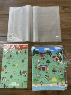 ほぼ日手帳　あつまれどうぶつの森カズンカバー下敷きカバーオンカバー3点セット あつまれどうぶつの森 / ほぼ日の下敷き あつまれどうぶつの森