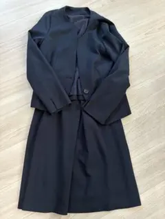 ニッセン　洗えるスーツ　スカート　ネイビー