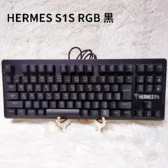 GAMDIAS 日本語配列キーボード HERMES S1S RGB 黒 銀軸