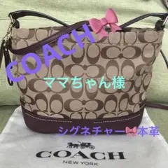 シグネチャー 紫 COACH コーチ ショルダーバッグ ハンドバッグ ポシェット