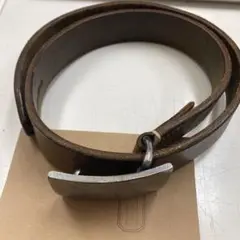フラットヘッド　レザー　ベルト　シルバーバックル　ラッキージョン　レッドムーン