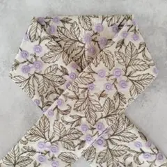 【小菊】ベージュ・刺繍半衿サイズのハギレ