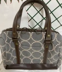 ハンドメイド❇︎ミナペルホネンdop生地のボストンバッグ