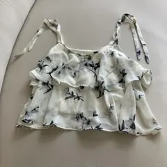 Heather フラワーフリルキャミソール