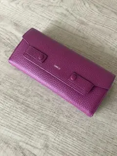 新品　コムサ　長財布　ワインレッド