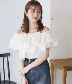フリルクロス2wayブラウ