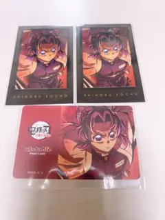 鬼滅の刃 ダイニング お楽しみくじ しのぶ チェキ風ブロマイド ポイントカード