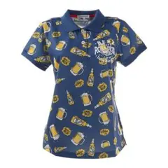 【新品・未使用】ロサーゼンROSASEN/レディースゴルフポロシャツ/アロハ柄