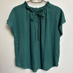 ROPÉ PICNIC グリーンノースリーブシャツ 40