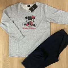 新品 ミッキー ミニー パジャマ ルームウェア M 長袖