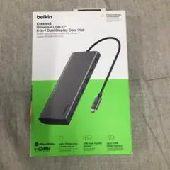 【25年製】Belkin 8-in-1 USBハブ INC015btSGY-CZ