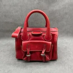 クロエChloeエディスEdithダブルポケットハンドバッグIvoryベージュ Chloe (クロエ) GRAND EDITH エディス レザートートバッグ