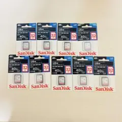 SanDisk Ultra SDHC UHS-I 32GB 9枚セット