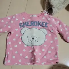 CHEROKEE ピンクドットクマトレーナー 70