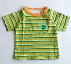 AIGLE Tシャツ 80cm エーグル 半袖 ストライプ