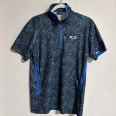 OAKLEY ハーフジップシャツ ダークブルー