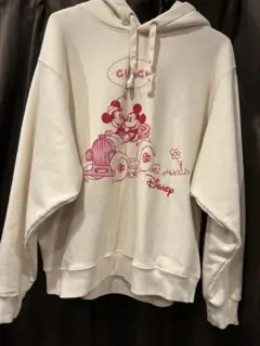 グッチ ディズニー コラボ パーカー M ホワイト ロゴドン ミッキー ミニー org.jpg