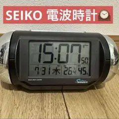 SEIKO セイコー大音量 SUPER RAIDEN 電波目覚まし時計