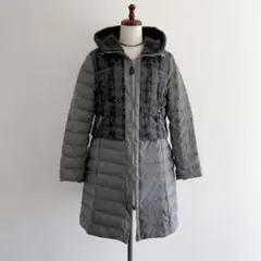美品 RESPIGHI 異素材切替 ダウンコート ダウンジャケット 40