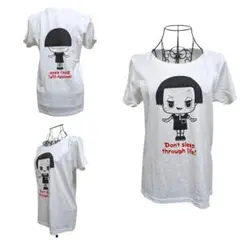 未使用品チコちゃんに叱られるTシャツレディースMsizeホワイト