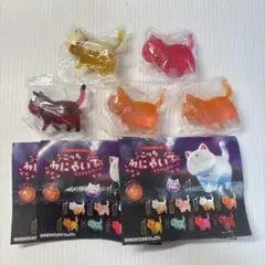 ★新品★こっちみにゃいで　カクテルカラー　5個　ガチャ　カプセルトイ　猫　ねこ
