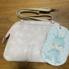 FRANCHE LIPPEEウサギ柄ポーチ ピンク 宝島社 (少々難あり)