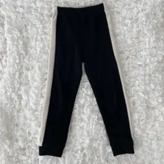 110サイズ 黒白サイドストライプスパッツ