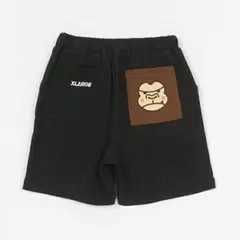 エクストララージキッズ　後ろポケットファニーゴリラショートパンツ