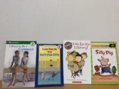 子供向け英語絵本セット4冊 リーディングレベル2
