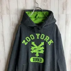 パーカー ヴィンテージ センター刺繍ロゴ リブボーダー 人気デザイン pa31