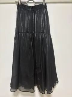 Mystrada 黒　プリーツスカート