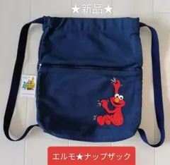 【Baby/KIDS】セサミストリート エルモ ナップザック ネイビー