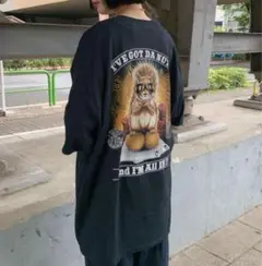 Tシャツ　メンズ　USA 古着　カジノ　ギャンブル　リス　ギルダン　GILDAN