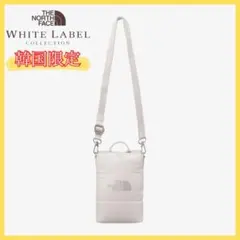 韓国限定　ノースフェイス　パディング　クロスバッグ　ショルダーバッグ　クリーム