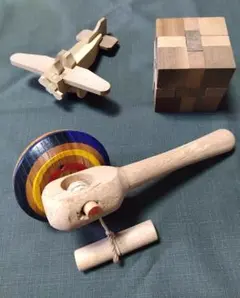 懐かしの 木製玩具 (３種 )