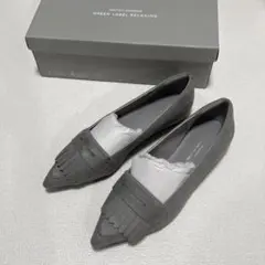 green label relaxing ポインテッド キルト フラットシューズ