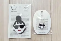 HAPPYFACE　EMMA　携帯グリップ&マグネットブローチセット　ぞうねこ